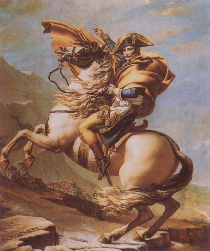 Jacques-Louis  David Napoleon Crossing the Alps France oil painting art